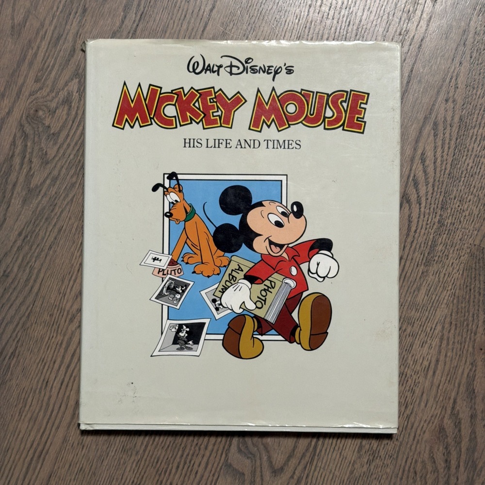 Walt Disney's MICKEY MOUSE‎ HIS LIFE & TIMES First edition 1986 Hardcover DJ